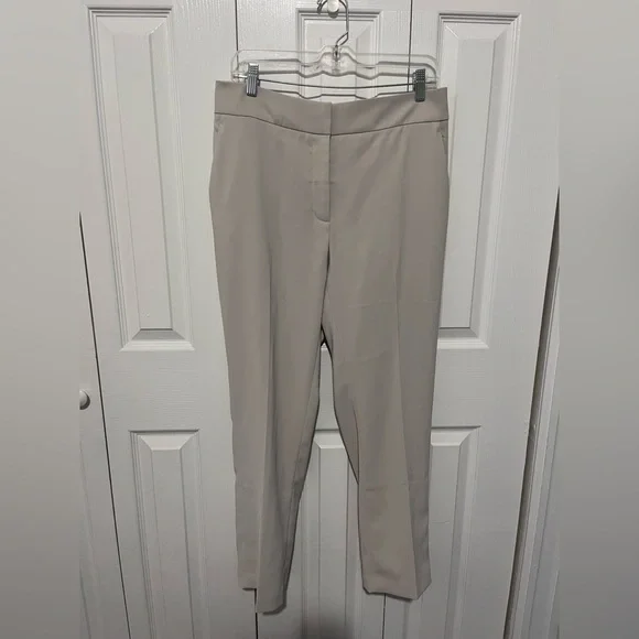 Quince Stretch Crepe Ankle Pant Sand Size 12 - Picture 2 of 4